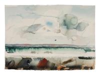 A Group of Eight Preparatory Sketches and Watercolors