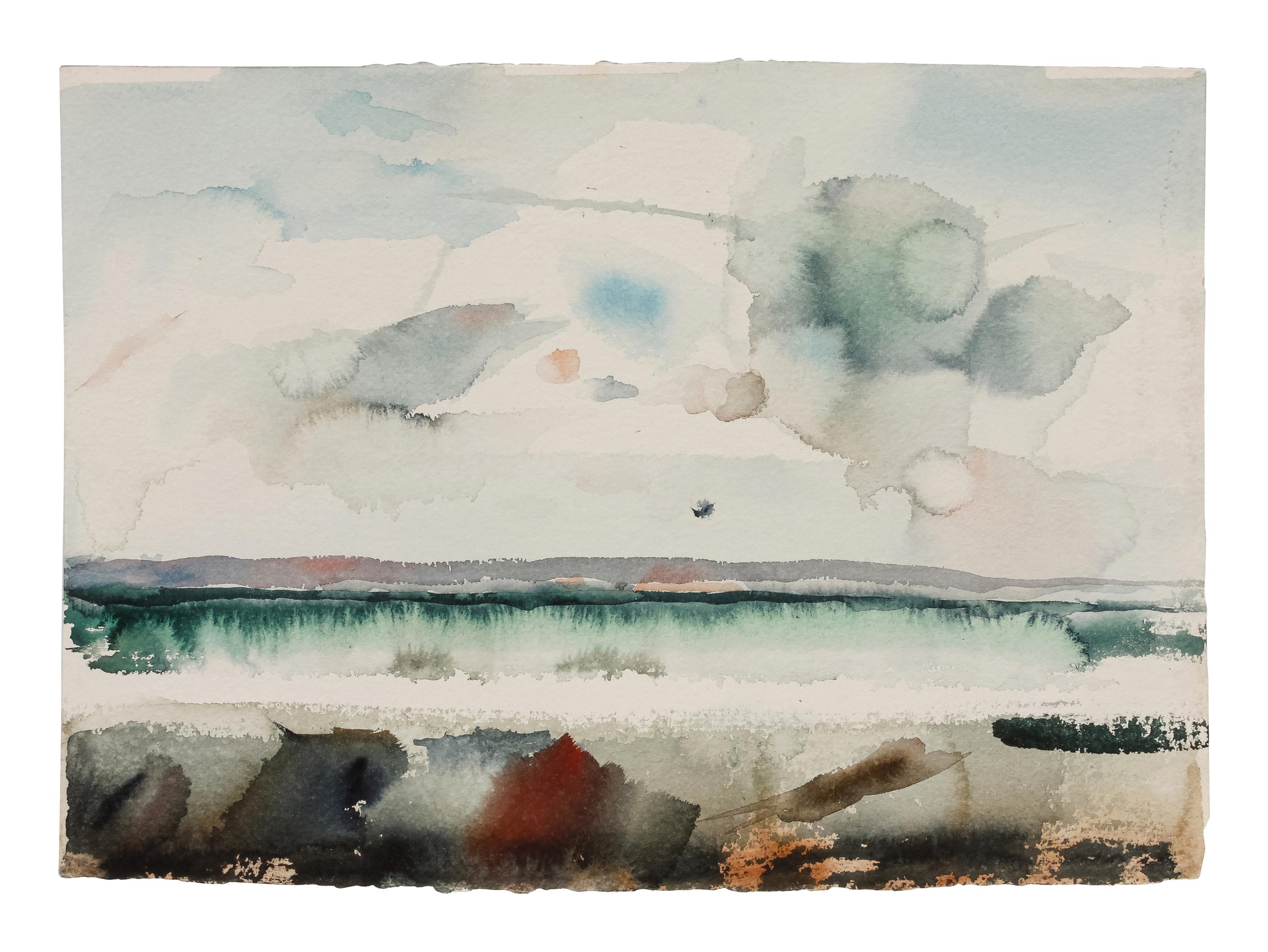 A Group of Eight Preparatory Sketches and Watercolors