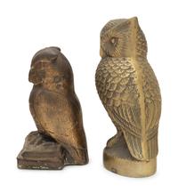 A Pair of Brass Owl Bookends