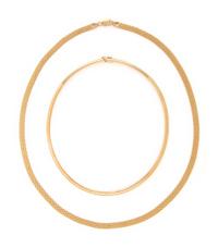 TWO YELLOW GOLD NECKLACES
