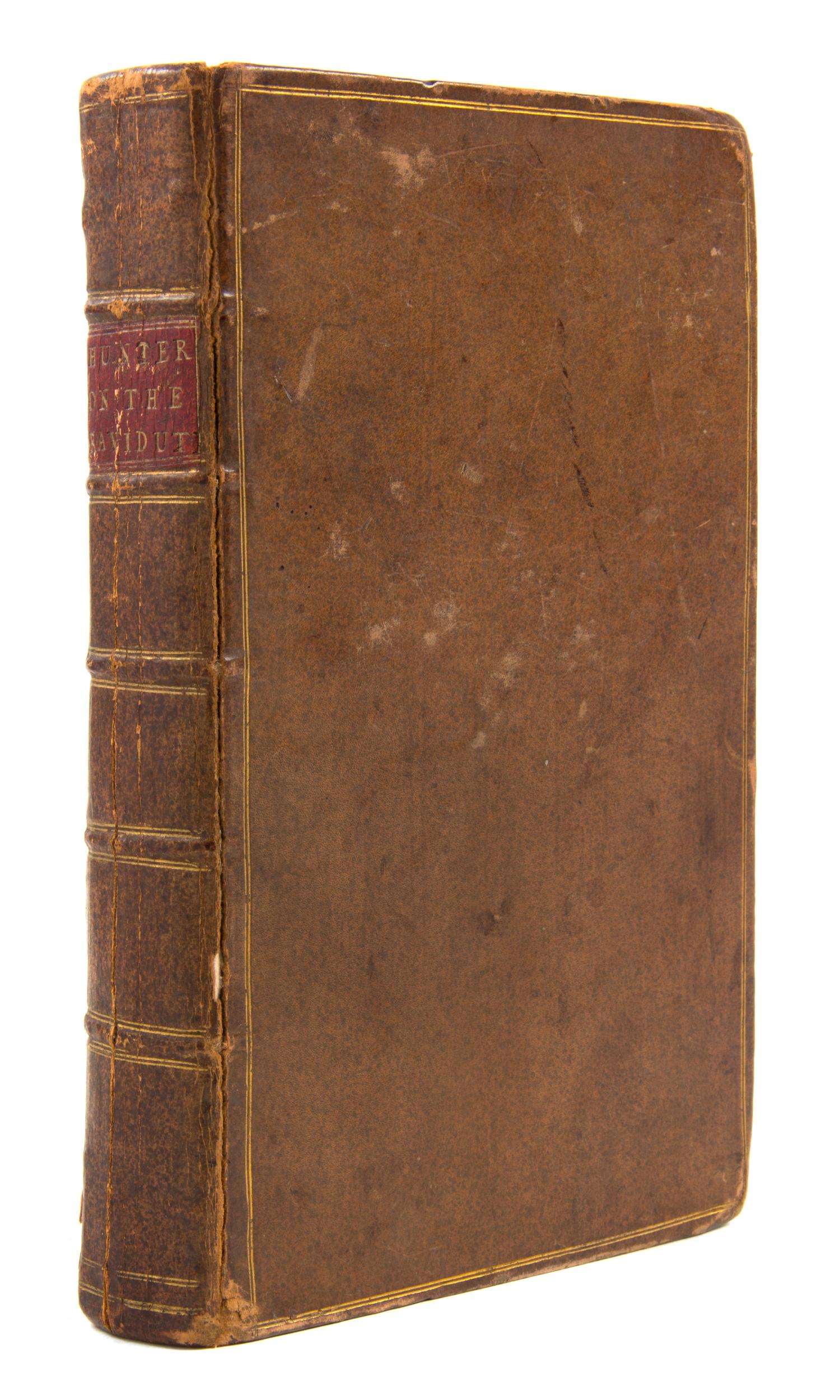[HUNTER, WILLIAM] The Gravid Uterus, S.l., 1770. Manuscript copy of lecture notes.
