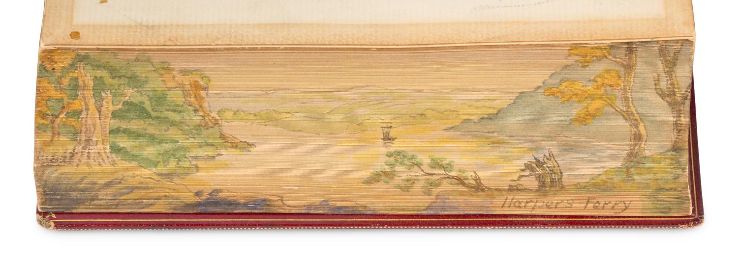 [FORE-EDGE PAINTINGS]. A group of 3 poetical works, comprising: