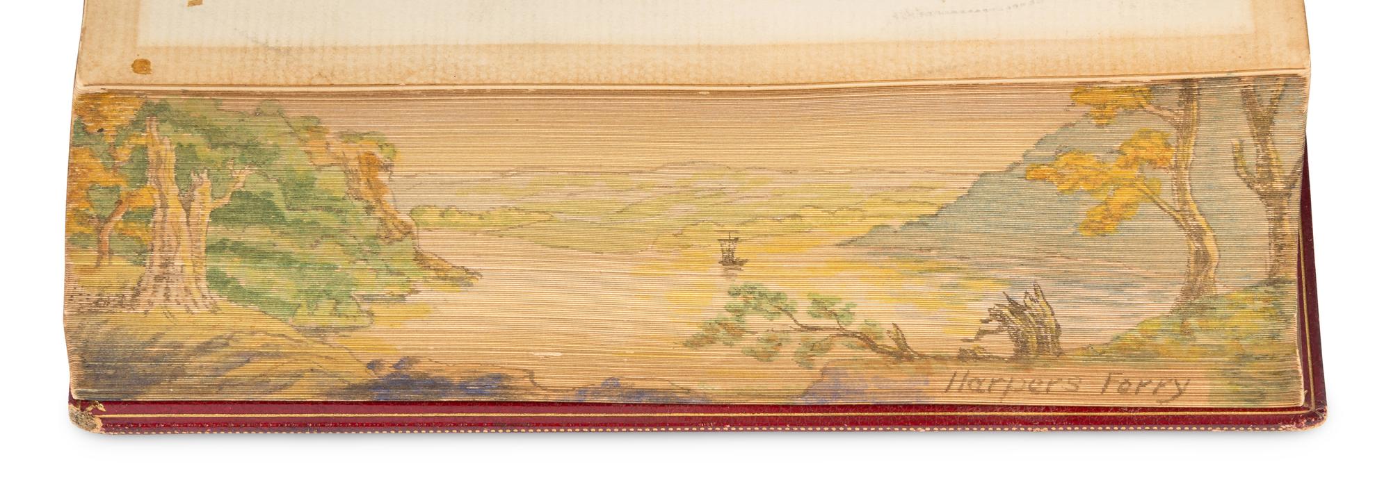 [FORE-EDGE PAINTINGS]. A group of 3 poetical works, comprising: