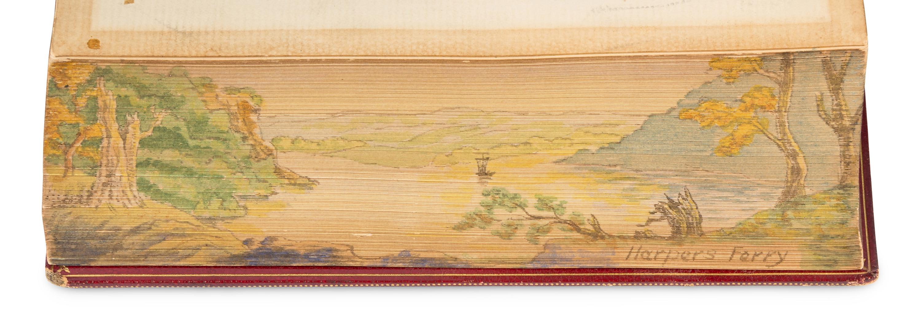 [FORE-EDGE PAINTINGS]. A group of 3 poetical works, comprising:
