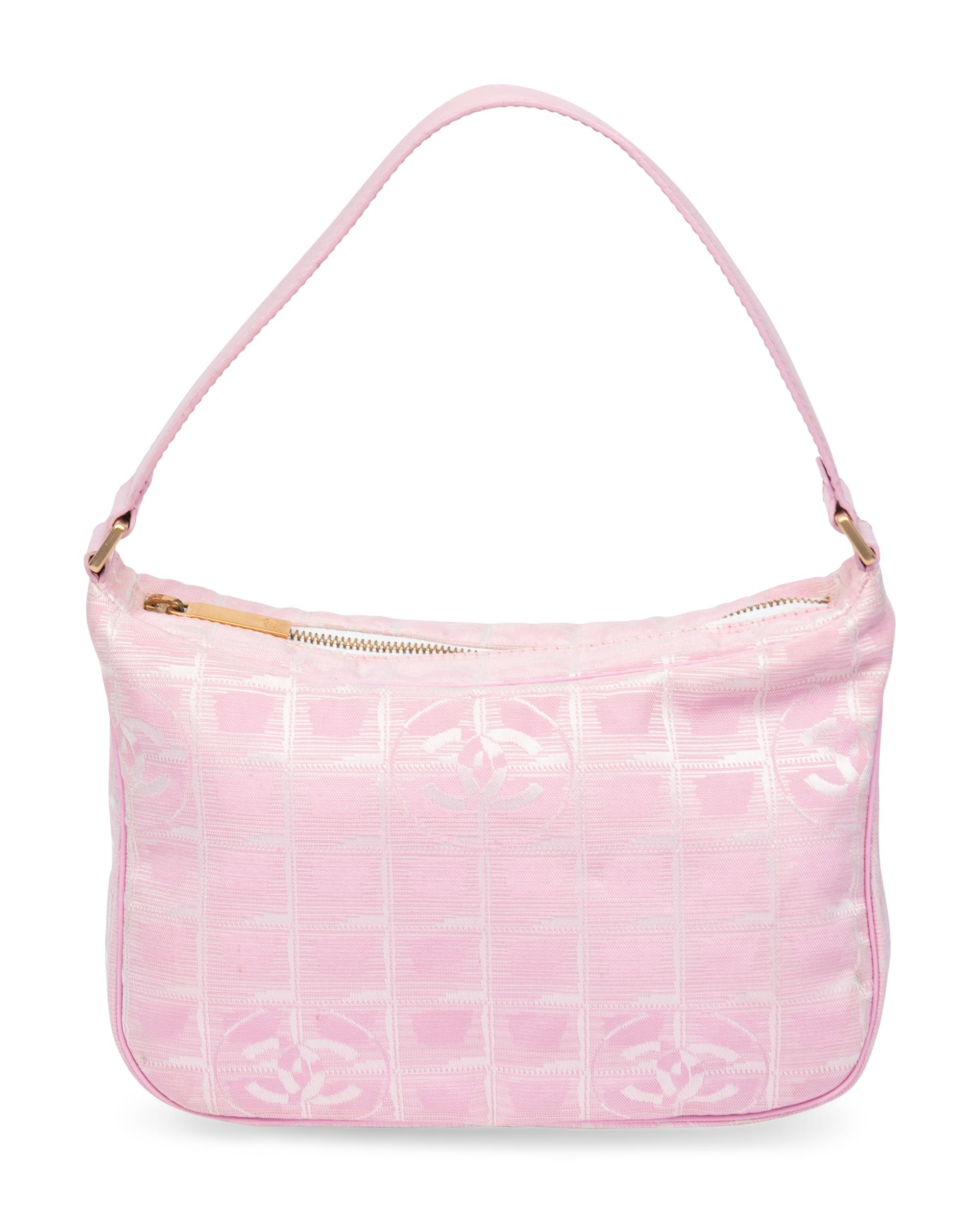 Chanel, Pink Jacquard Handbag