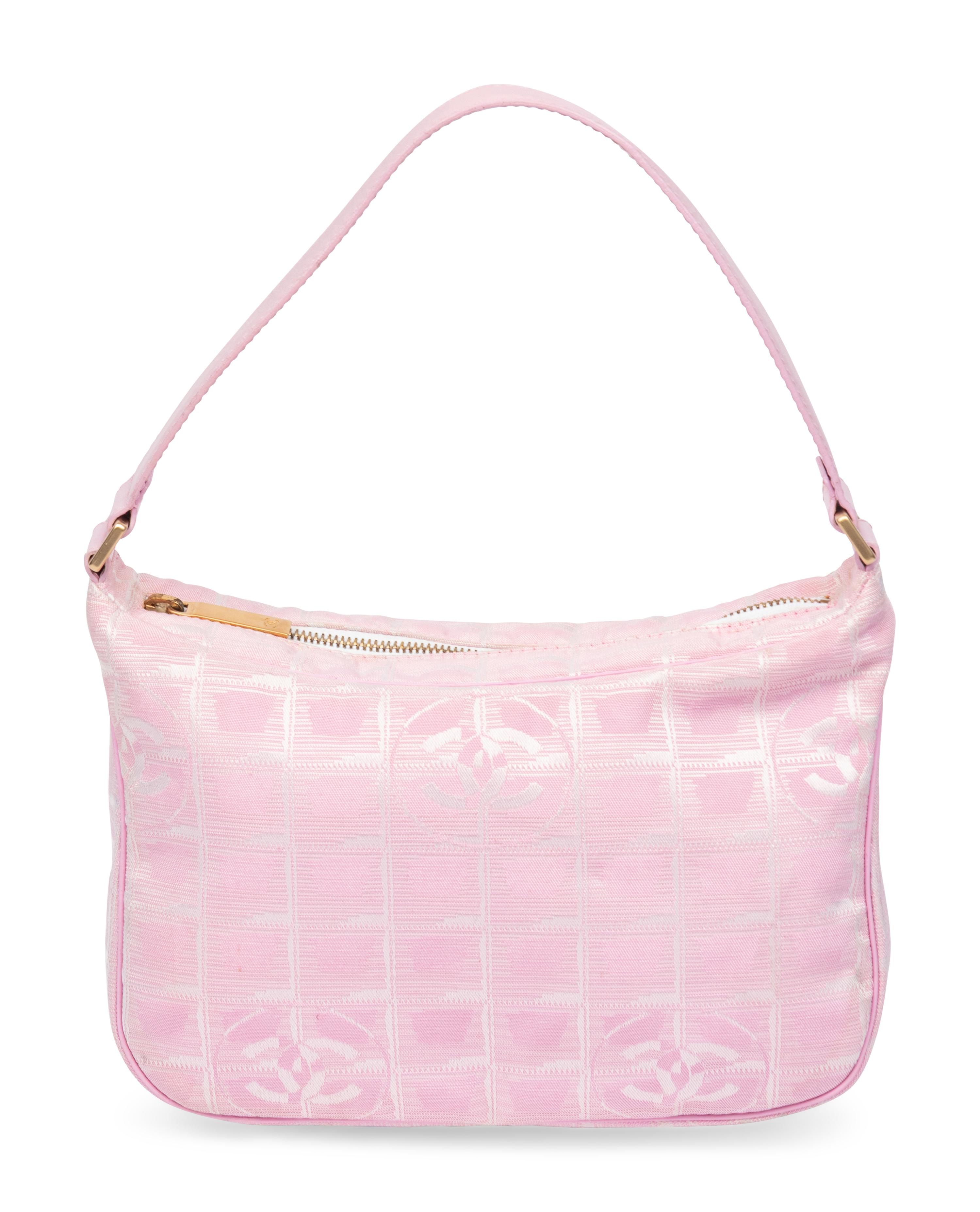 Chanel, Pink Jacquard Handbag