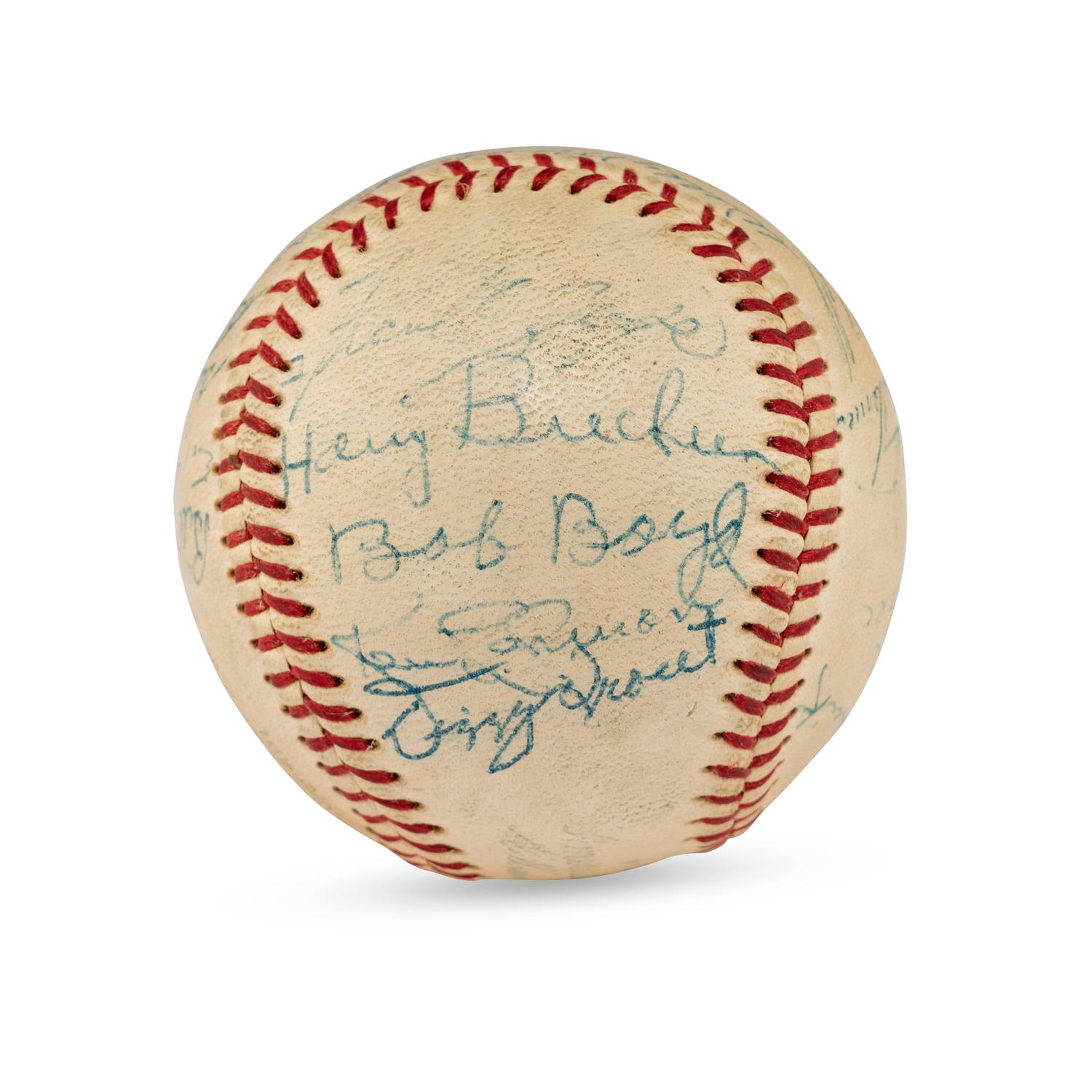 A 1957 Baltimore Orioles Team Signed Autograph Baseball