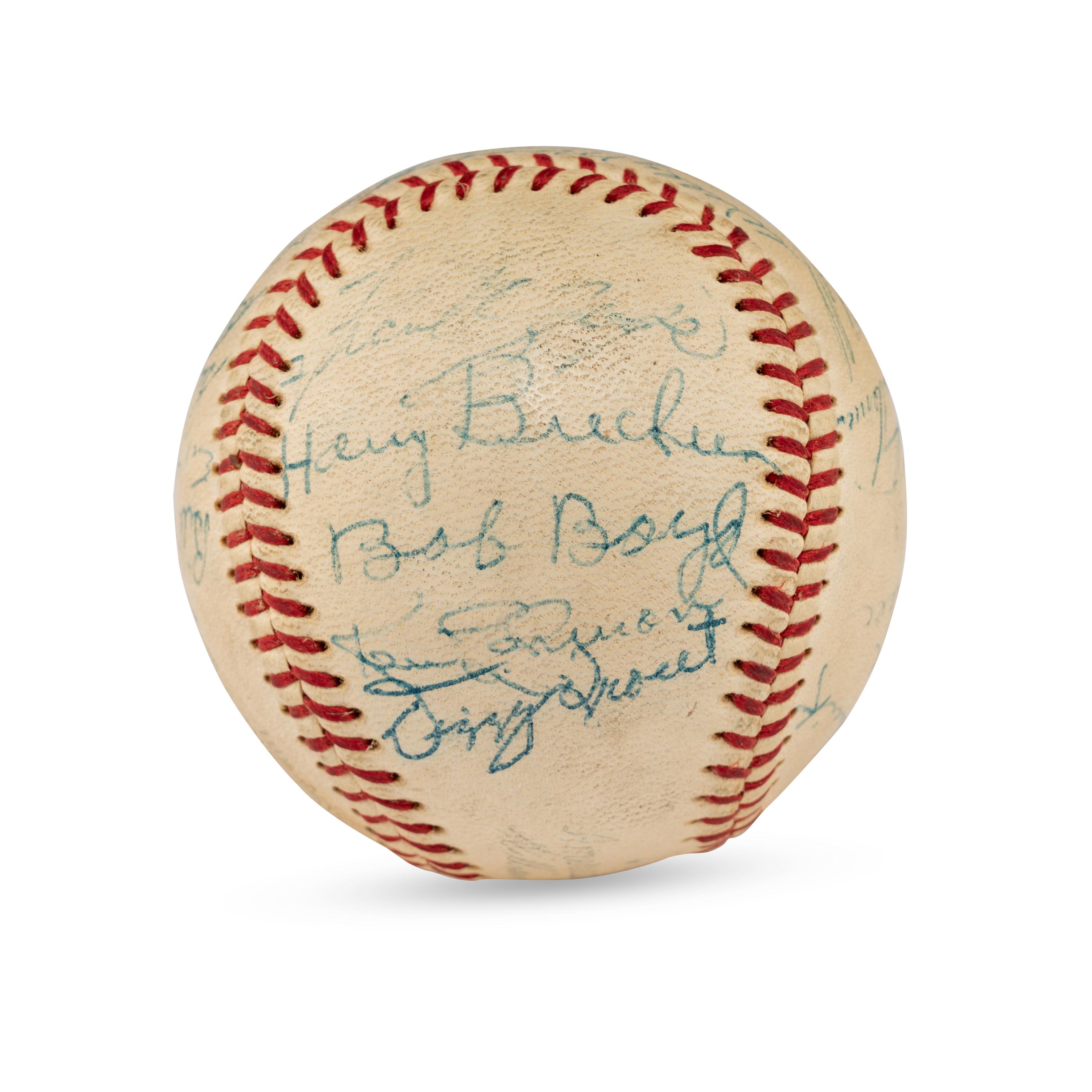 A 1957 Baltimore Orioles Team Signed Autograph Baseball