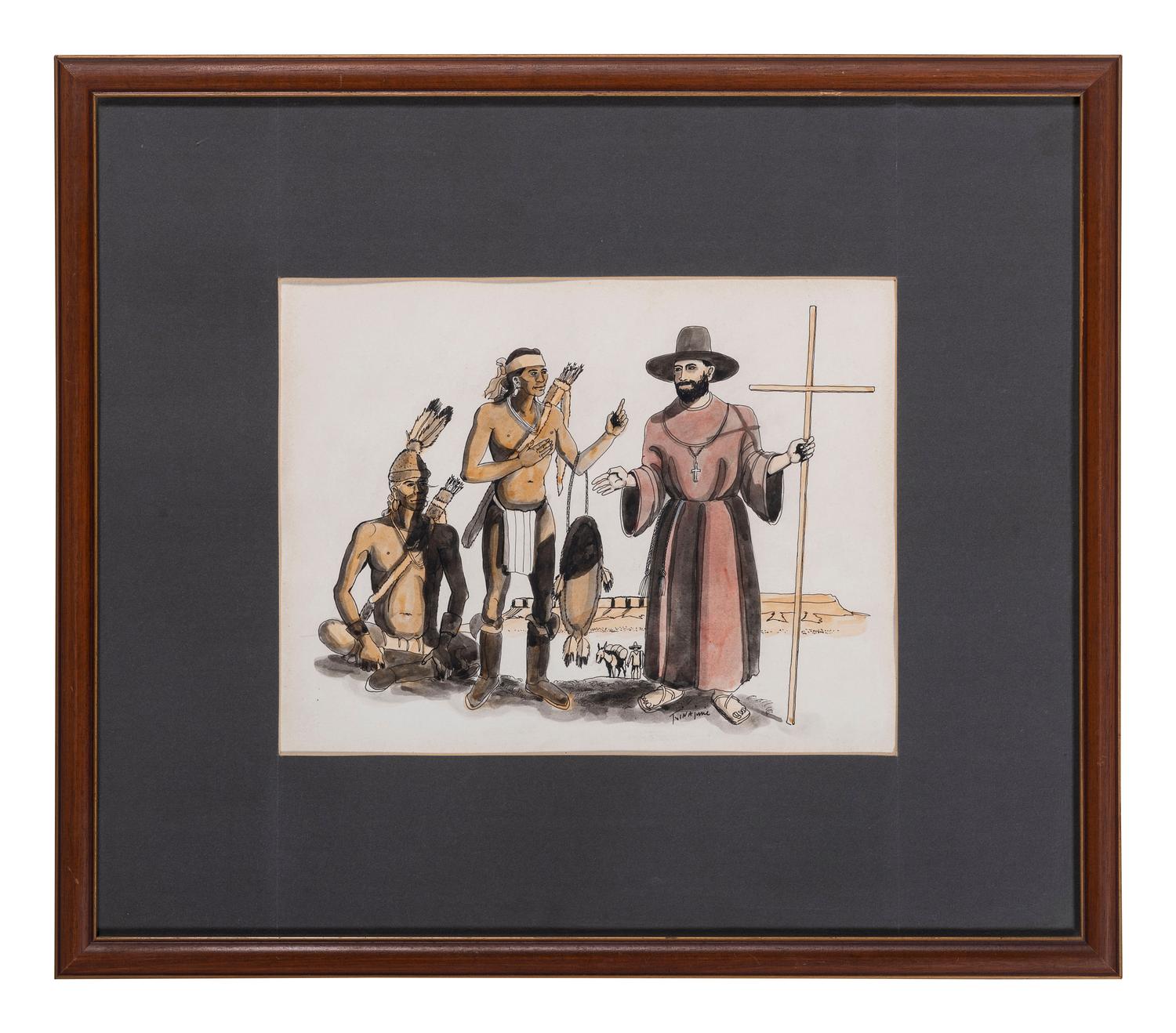 untitled, Navajo and a missionary