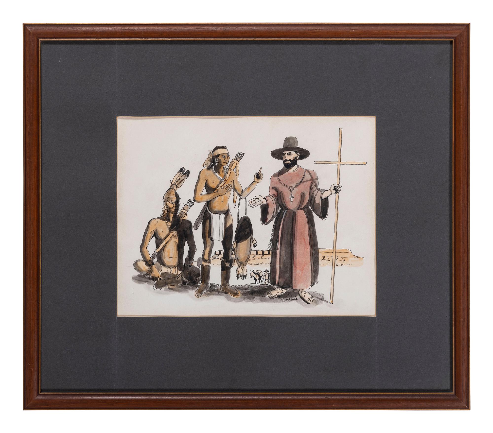 untitled, Navajo and a missionary