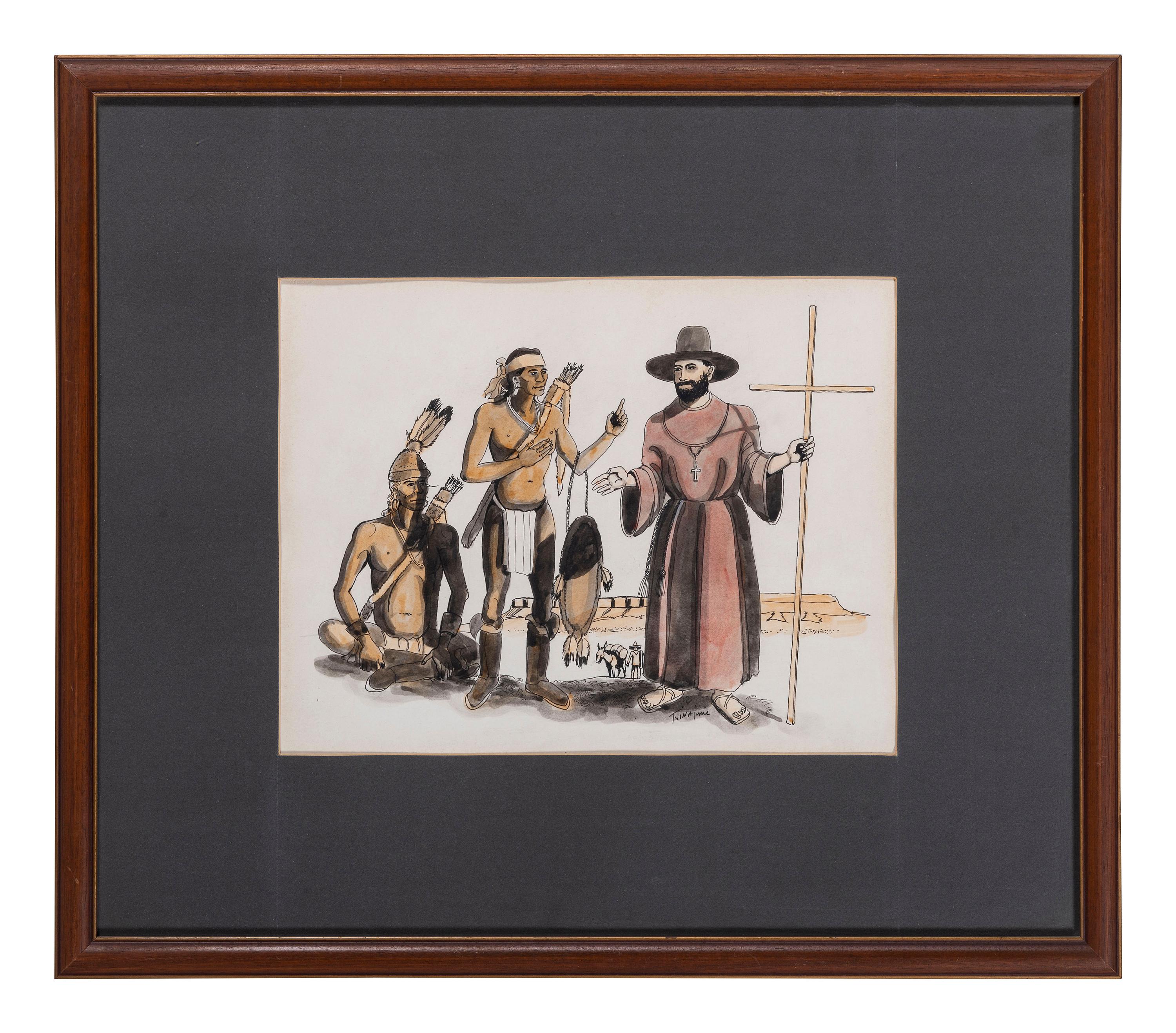 untitled, Navajo and a missionary
