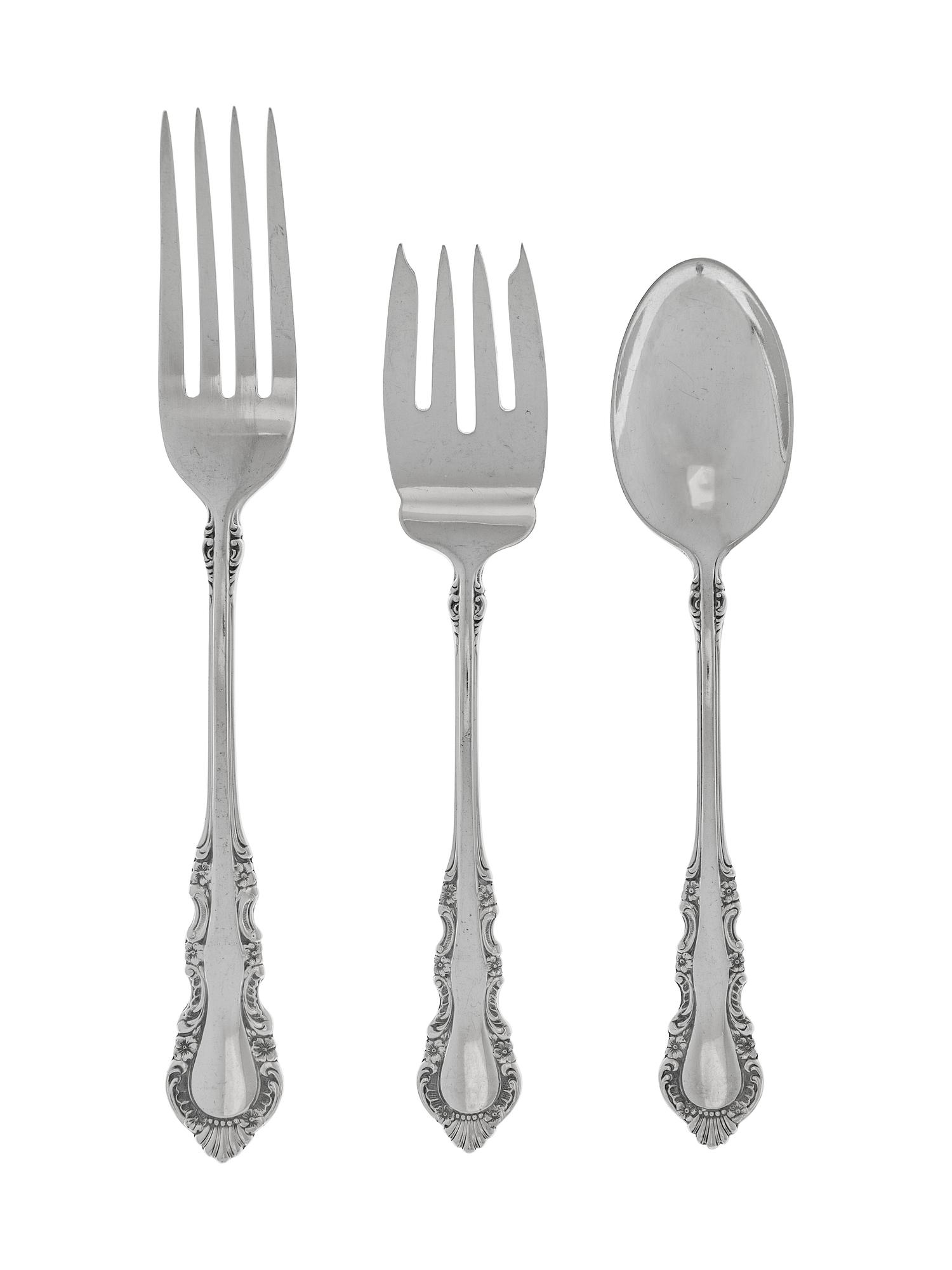 An American Silver Flatware Service