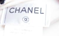 A Chanel Wool Cream Top, Size 42.