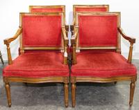 A Set of Four Armchairs Height 31 inches