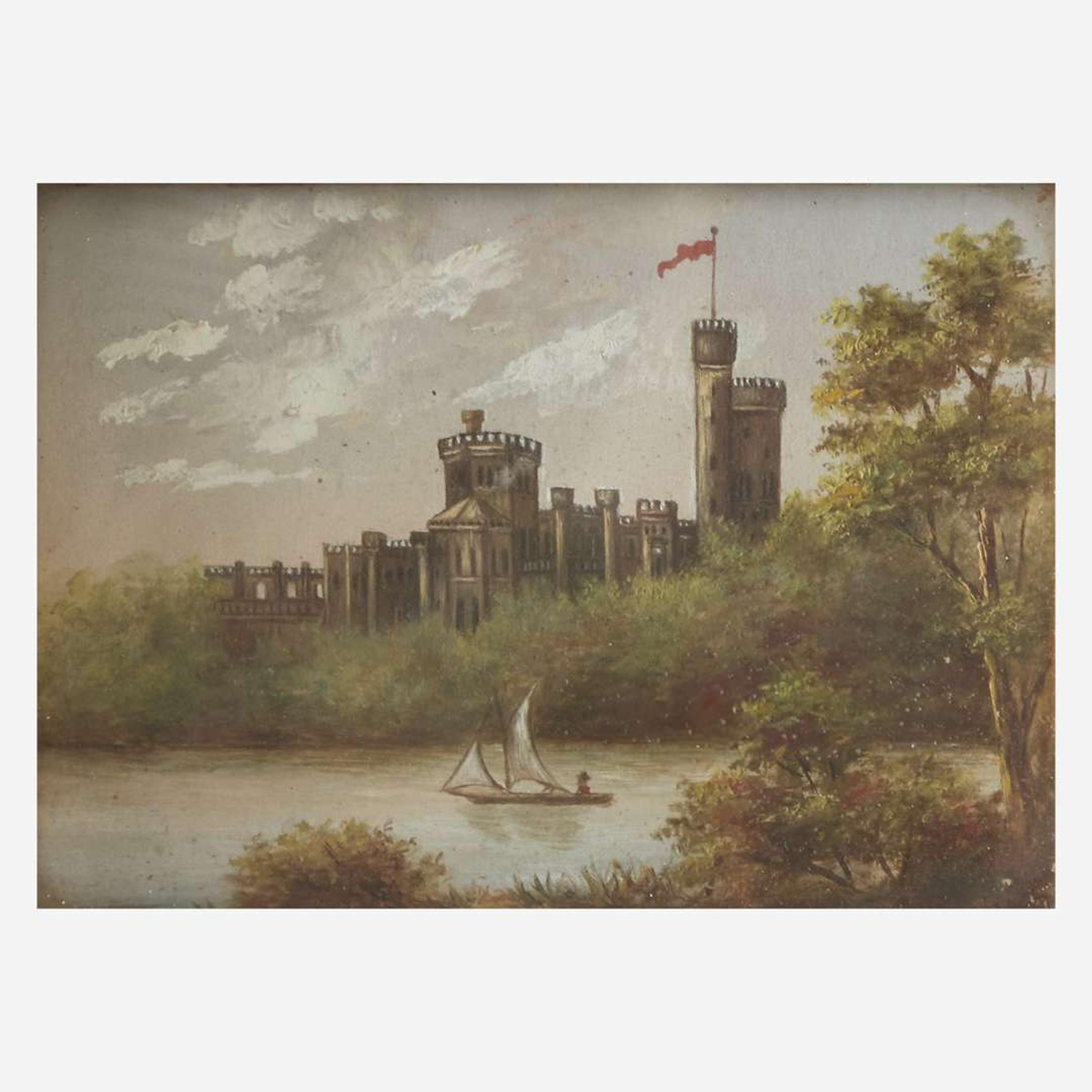 Attributed to Joseph Coomans (Belgian, 1816–1889) Castle View