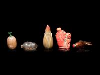 Five Chinese Snuff Bottles