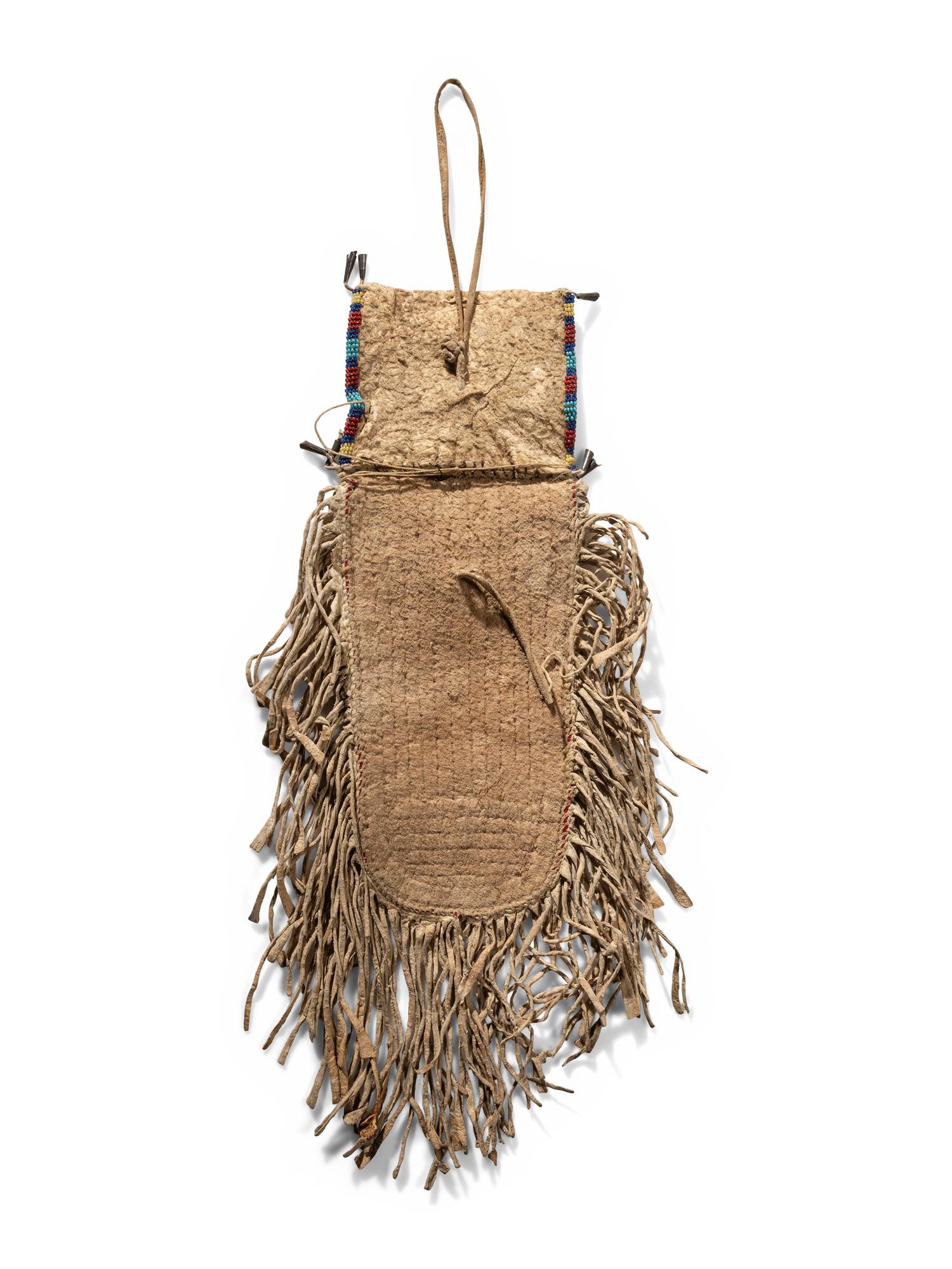 Sioux Beaded Hide Belt Pouch