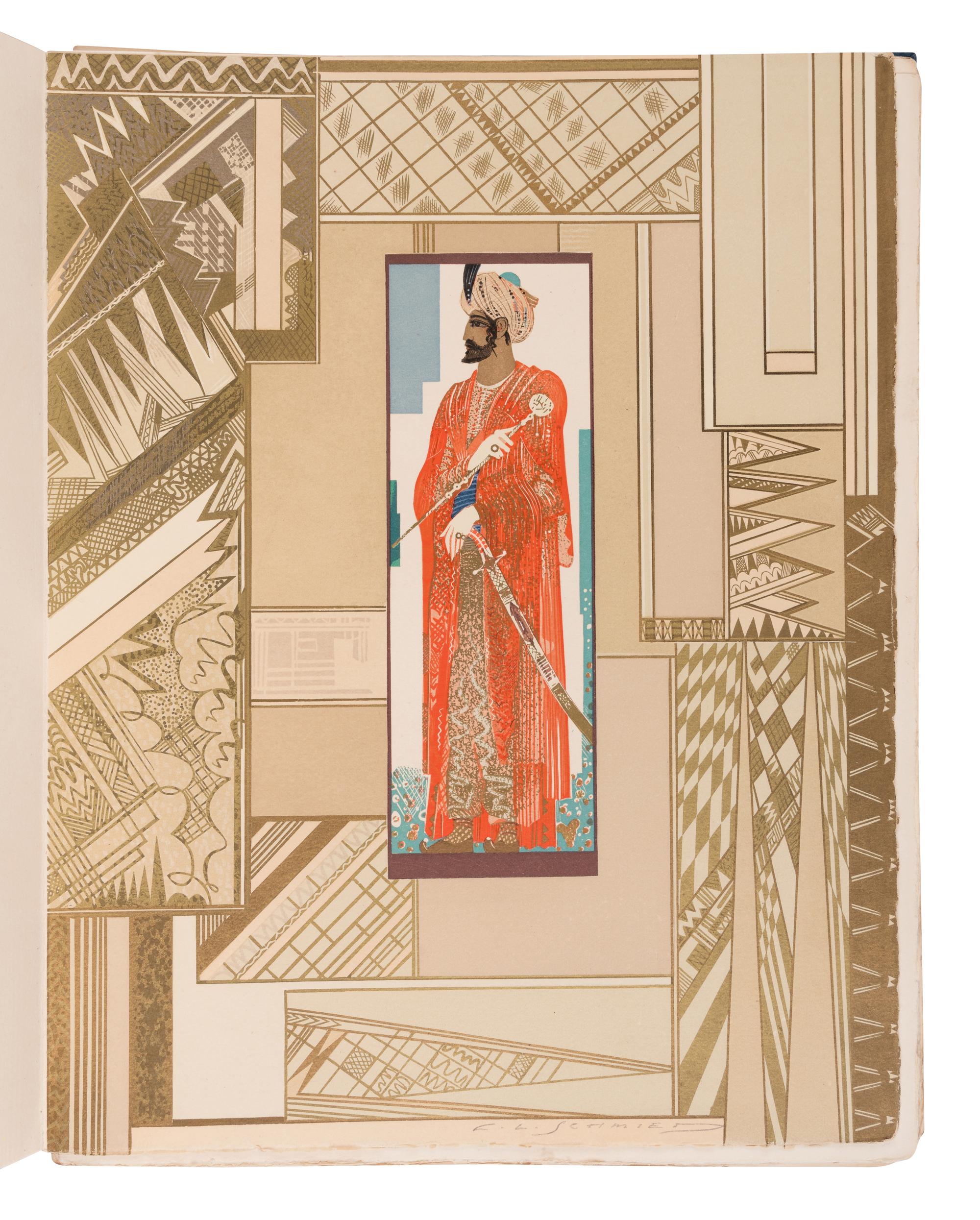 [ARTIST'S BOOKS]. SCHMIED, François-Louis (1873-1941), illustrator. -- MARDRUS, Joseph Charles (1868-1949). Histoire charmante de l'adolescente sucre d'amour . Paris: F.L. Schmied, 1927