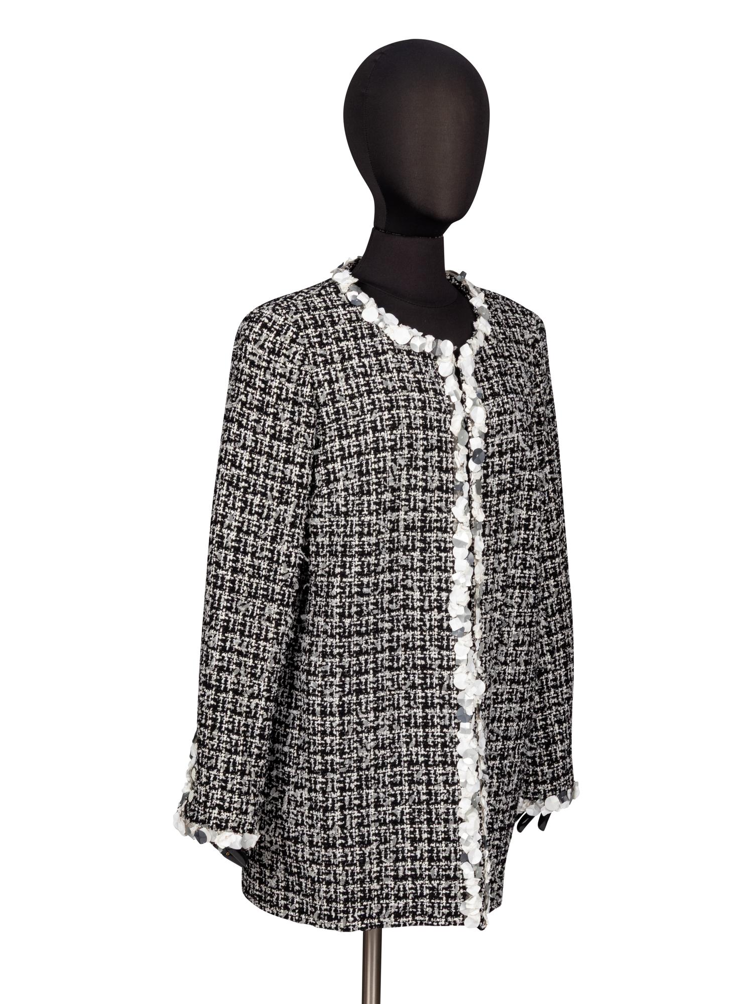 Chanel, Sequin-Trim Tweed Jacket