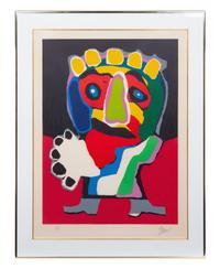 Karel Appel (Dutch, 1921-2006) King with Green Nose, 1975…