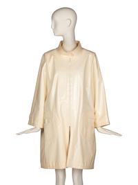 Vinyl Raincoat Attributed to Pierre Cardin Haute Couture