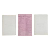 [Native Americana]. A group of 3 cabinet cards of Shoshone and Arapaho Indians by Houghton, Baker and Johnston.