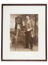 [EARLY PHOTOGRAPHY]. A selection of photographs and prints, incl. photographers with their cameras.