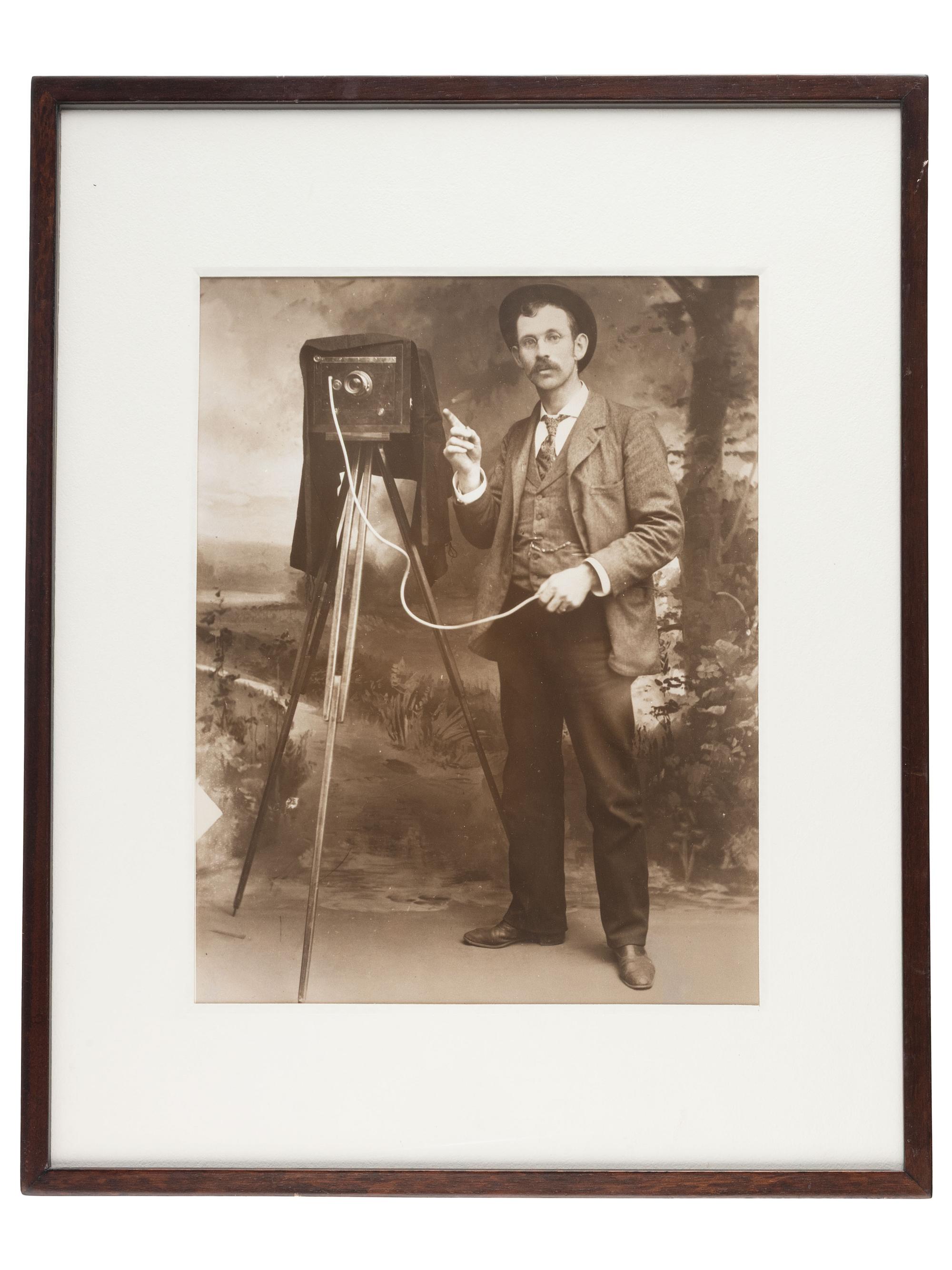 [EARLY PHOTOGRAPHY]. A selection of photographs and prints, incl. photographers with their cameras.