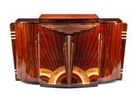 An Art Deco Style Various Woods Console Cabinet