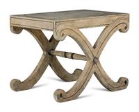 A Regency Style Painted X-Form Stool