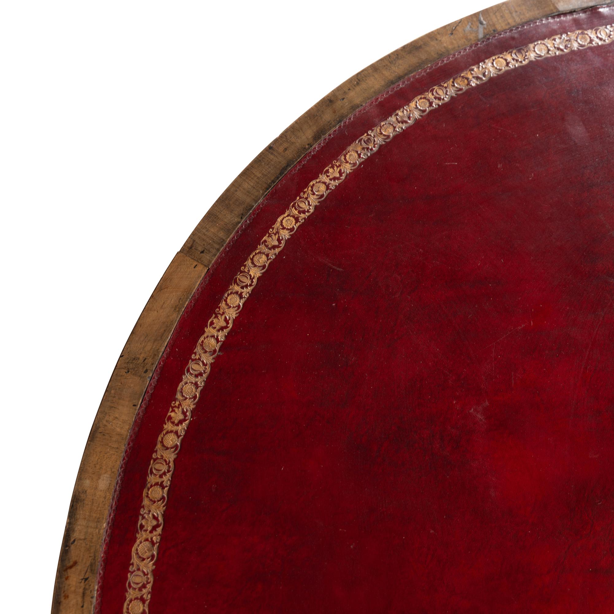 A Regency Mahogany Drum Table
