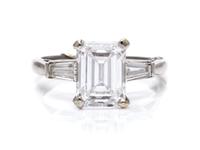 A Platinum and Diamond Ring, 3.80 dwts.