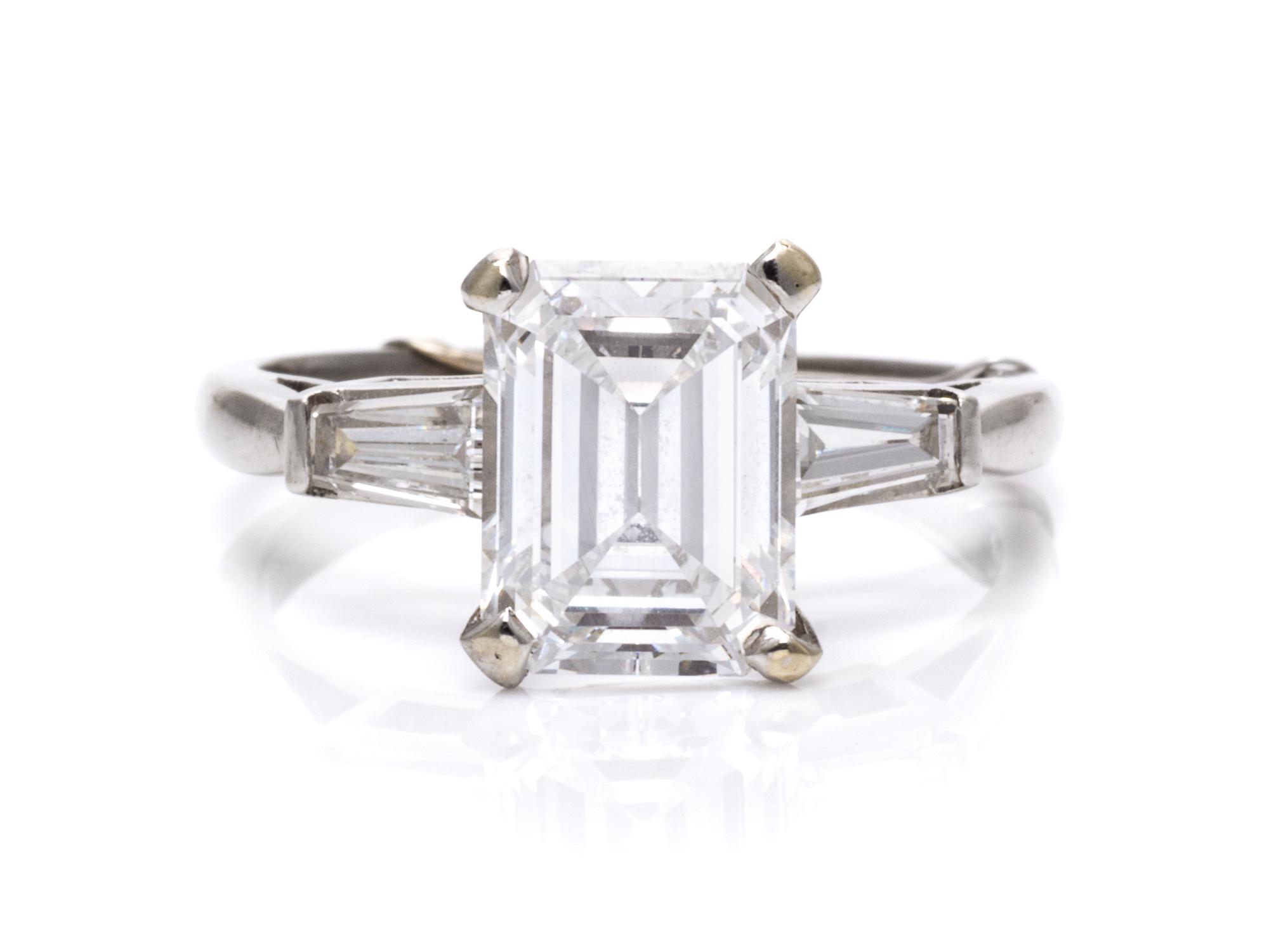 A Platinum and Diamond Ring, 3.80 dwts.