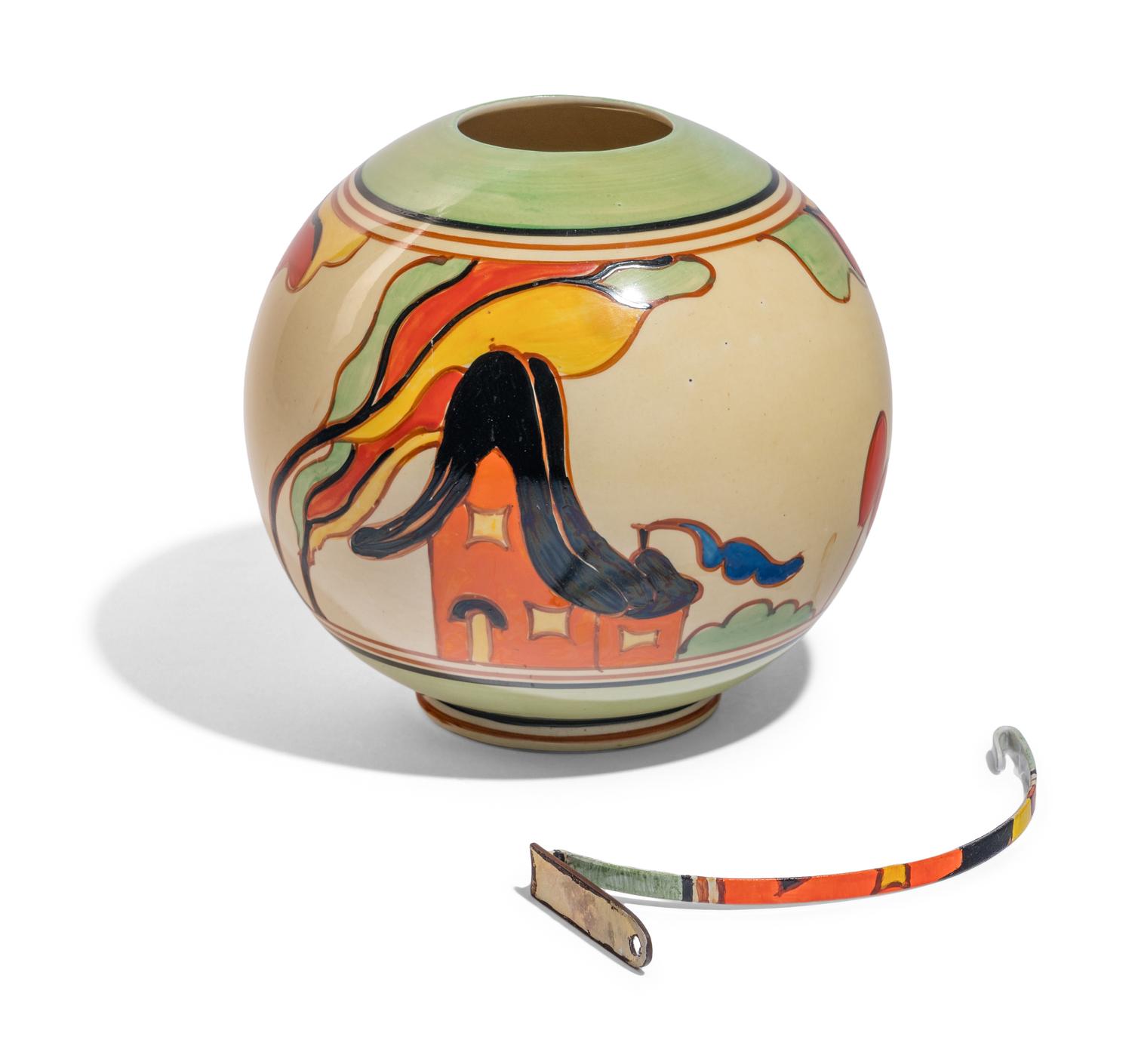 Orange House Globe Vase (shape 370), c. 1930