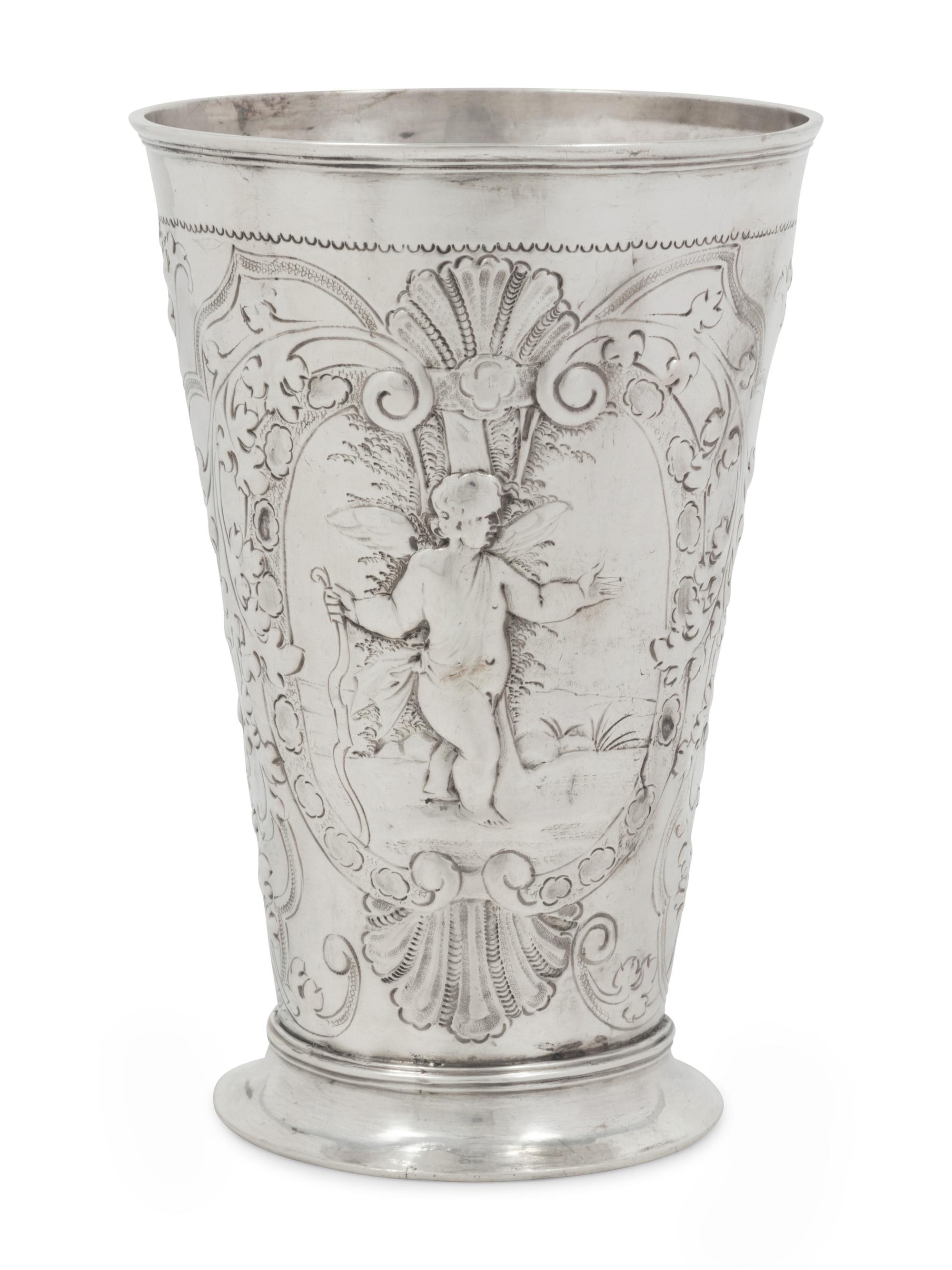 A Russian Silver Beaker