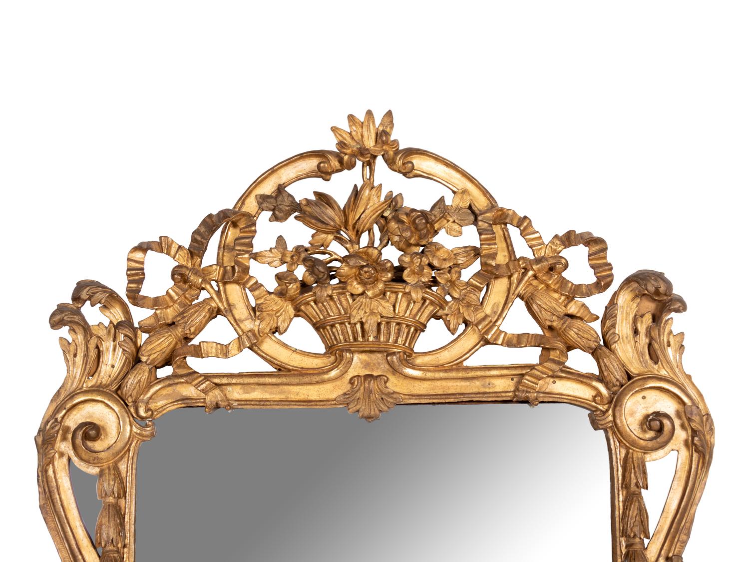 A Régence Style Giltwood Mirror