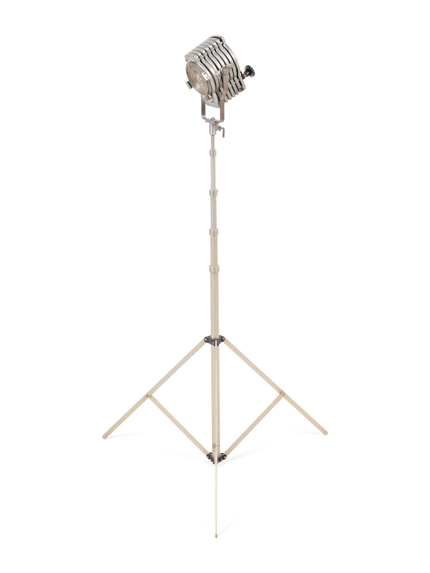 A Metal Spotlight Floor Lamp