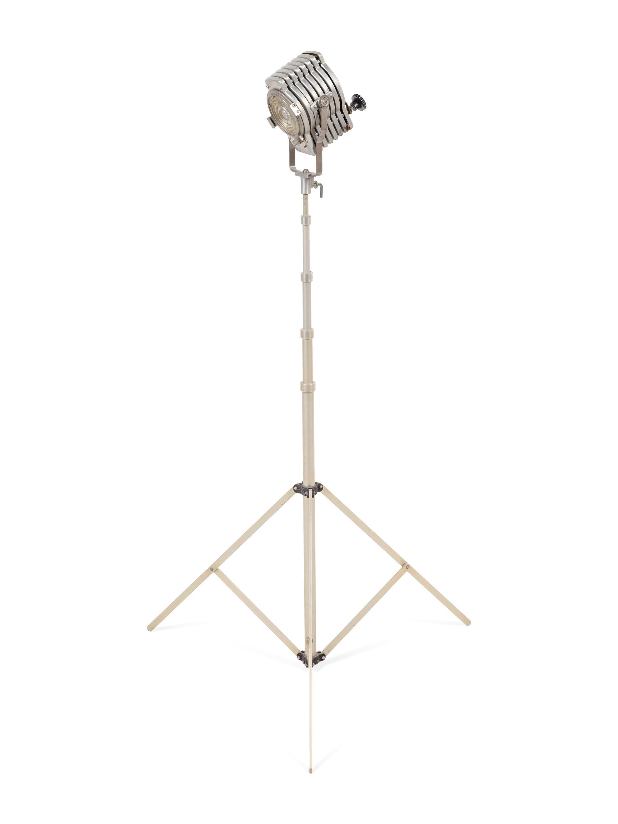 A Metal Spotlight Floor Lamp