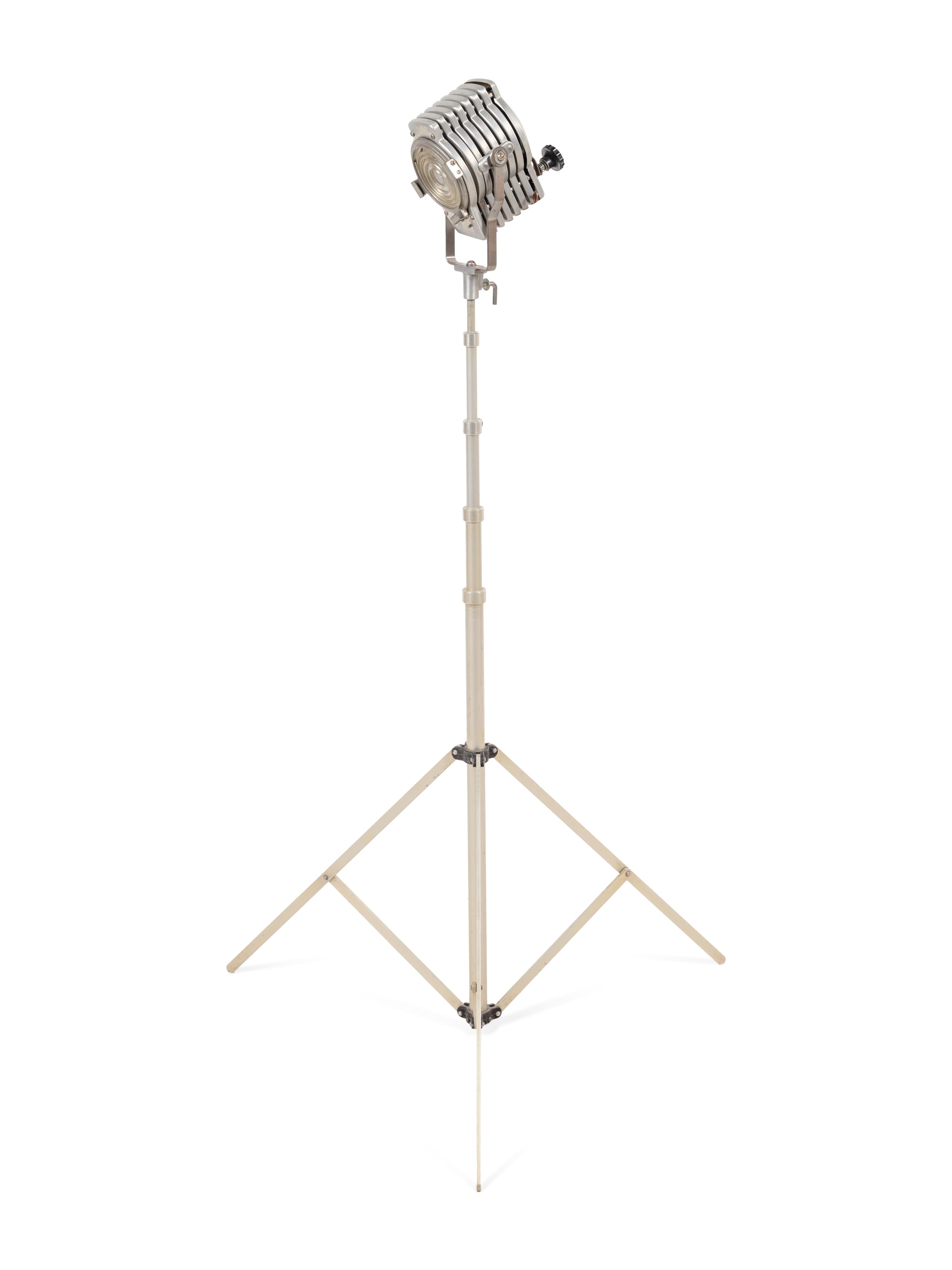 A Metal Spotlight Floor Lamp