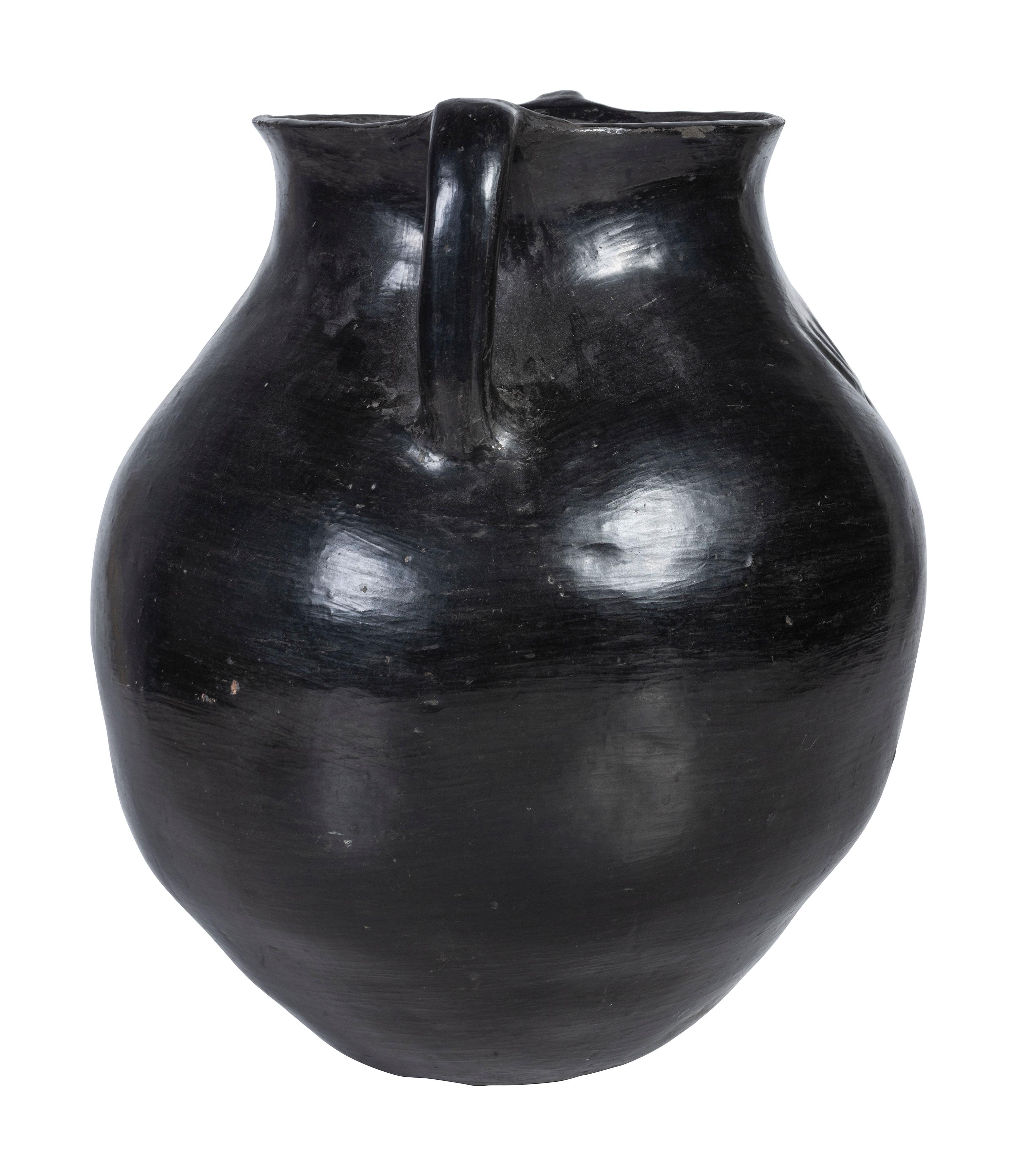 Santa Clara Blackware Pottery Jar