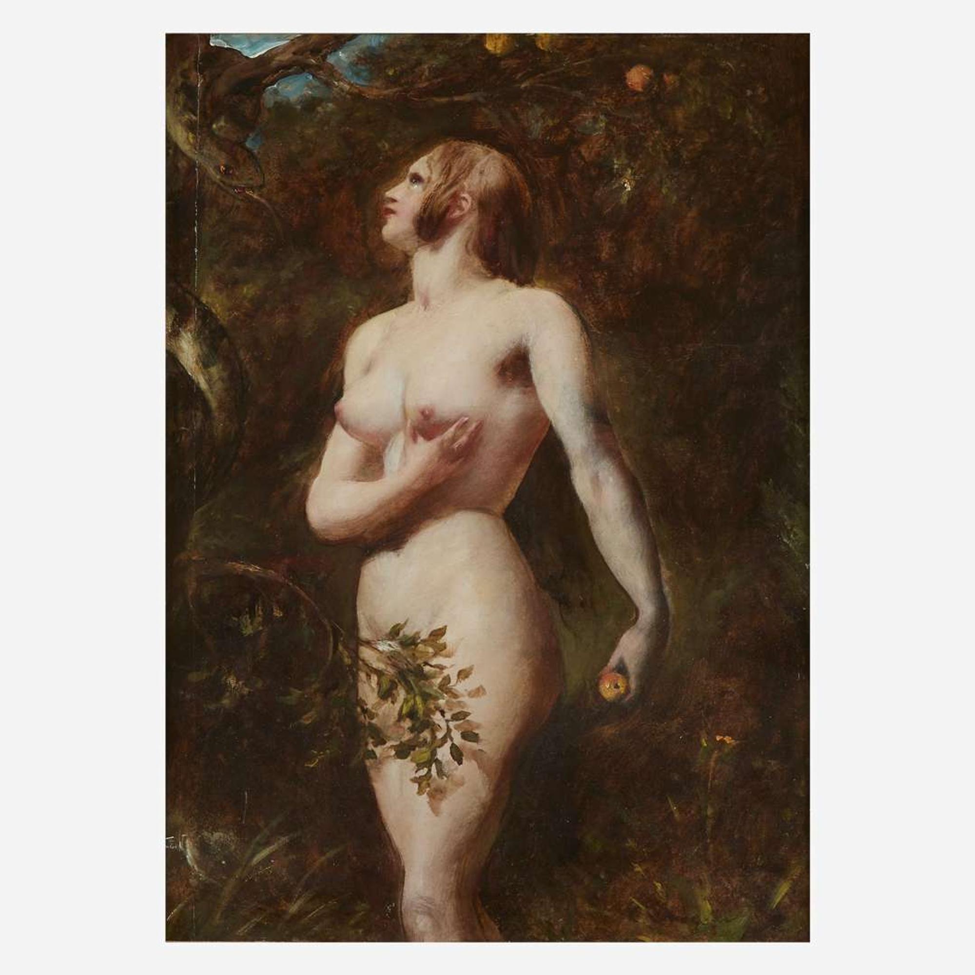 William Etty (British, 1787–1849) The Temptation of Eve (In the Garden)