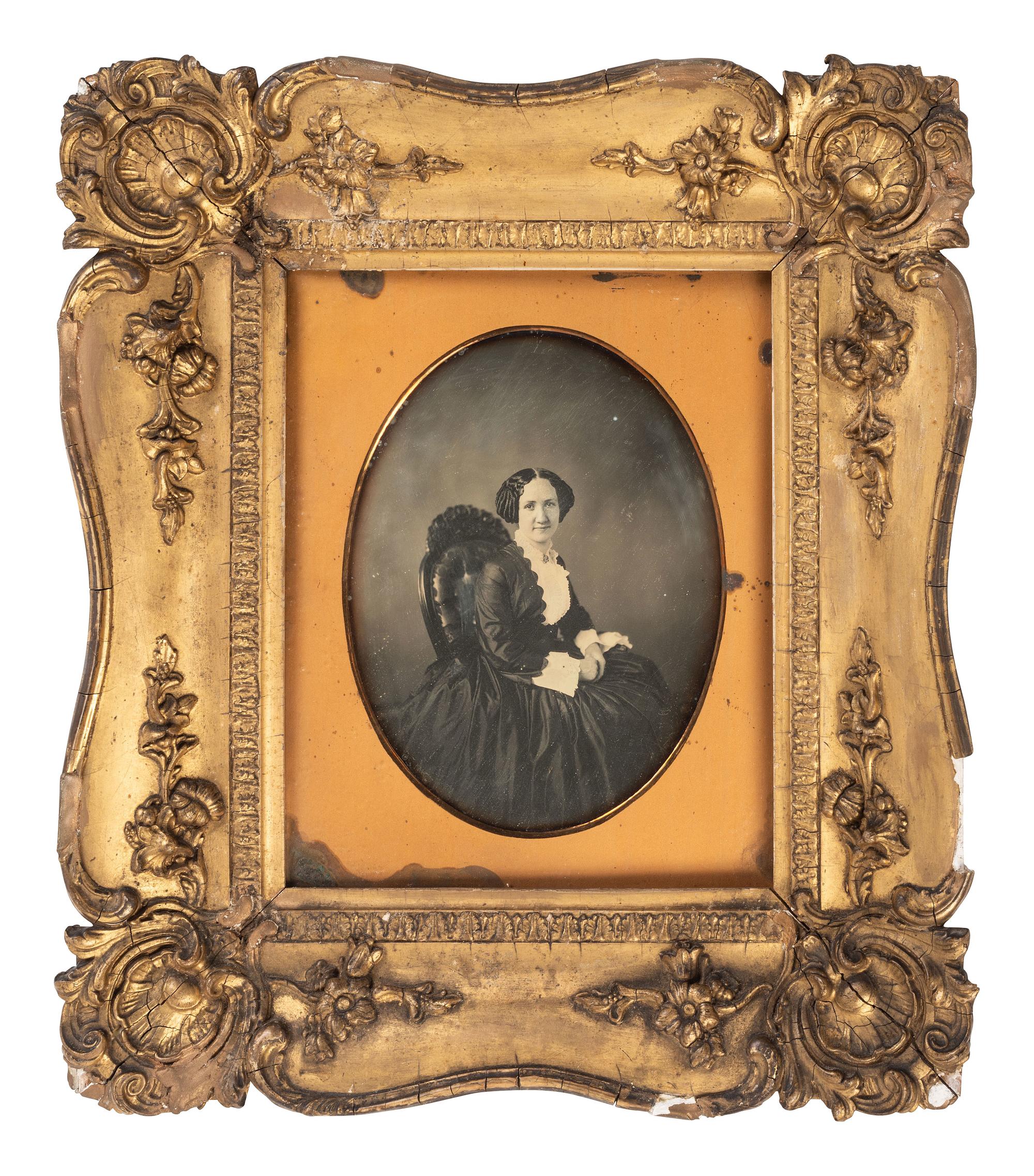 [EARLY PHOTOGRAPHY]. 2 whole plate daguerreotypes, incl. portrait of a man by FULLER.
