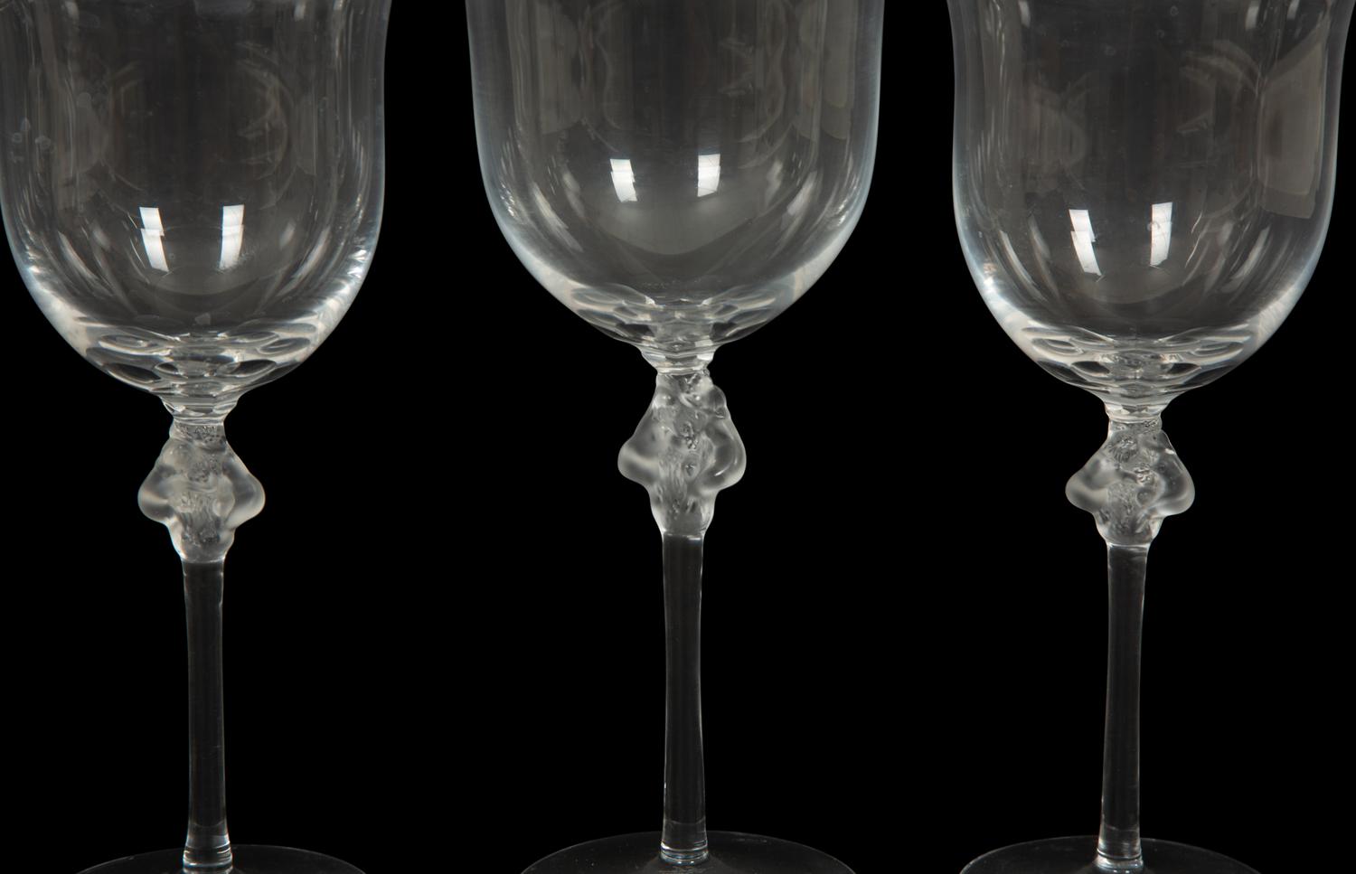 A Lalique Roxane Partial Stemware Service