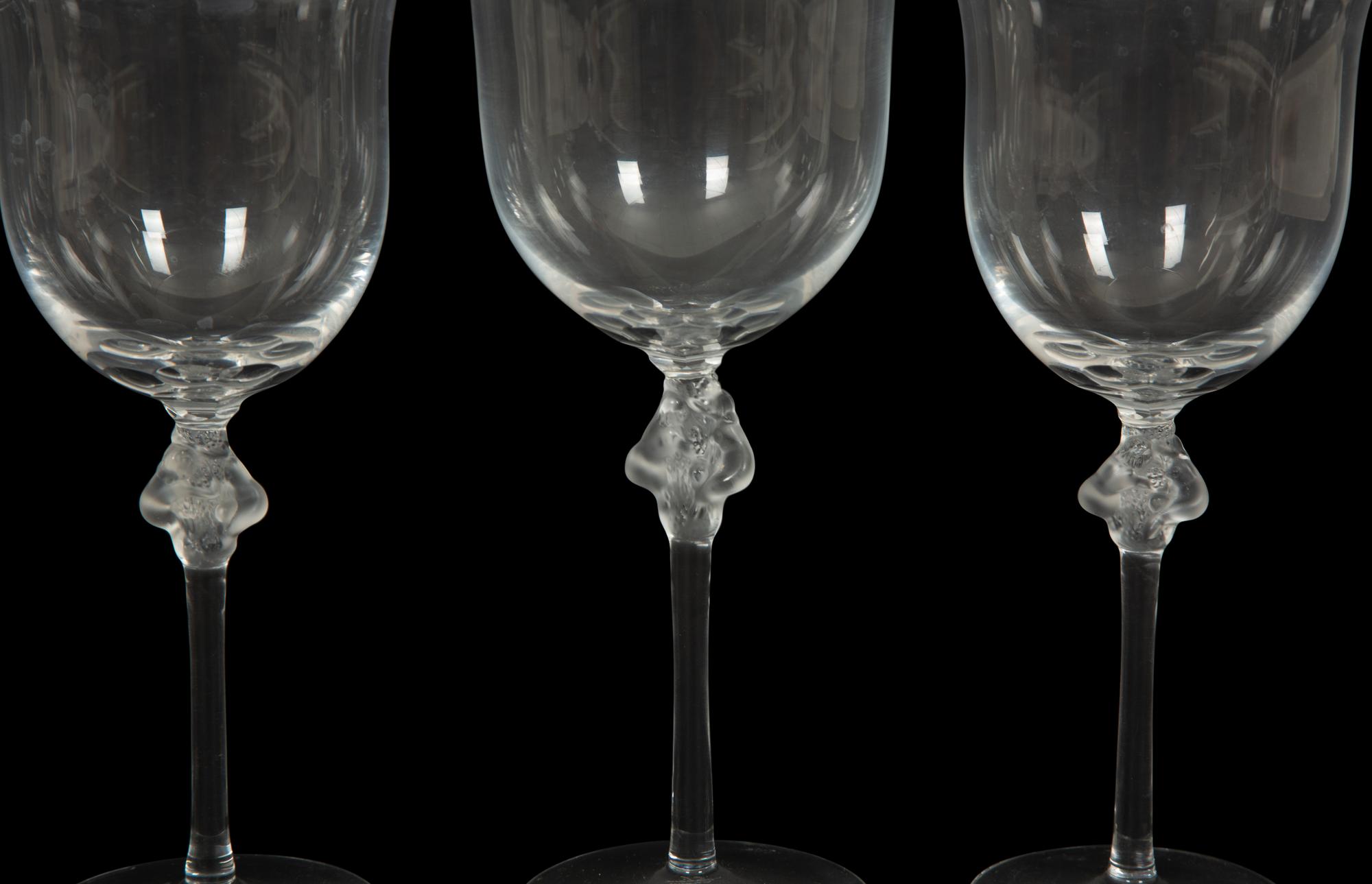 A Lalique Roxane Partial Stemware Service