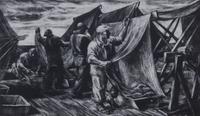 Robert Von Neumann, (Wisconsin, 1888-1976), Drying the Fishnets