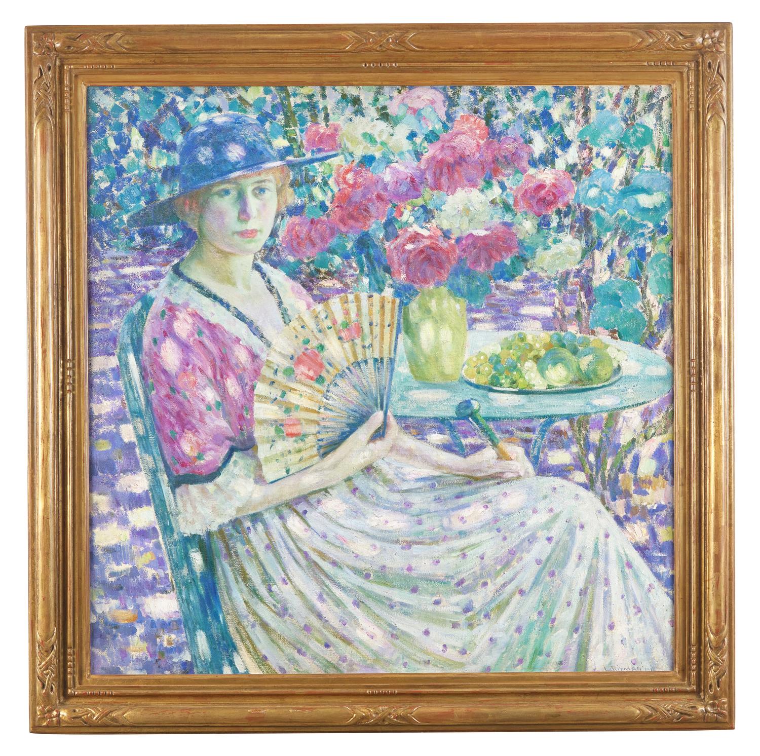 Girl with a Fan, Giverny , 1914