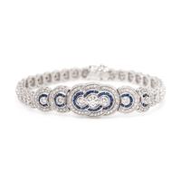 DIAMOND AND SAPPHIRE BRACELET