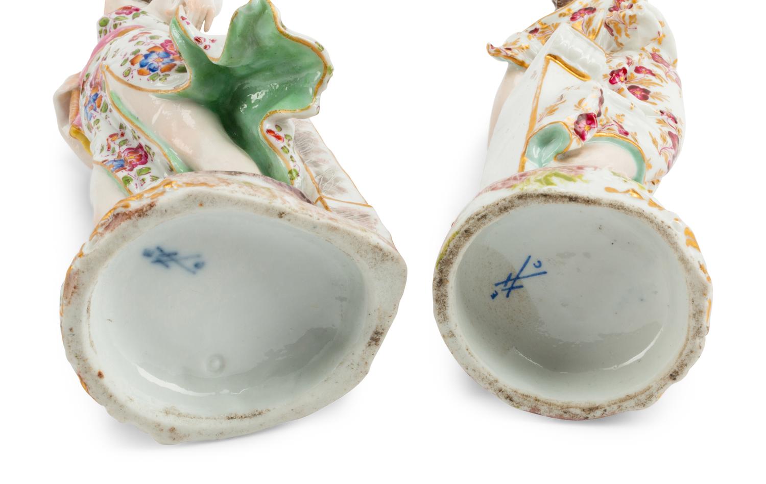 A Pair of Continental Porcelain Figures