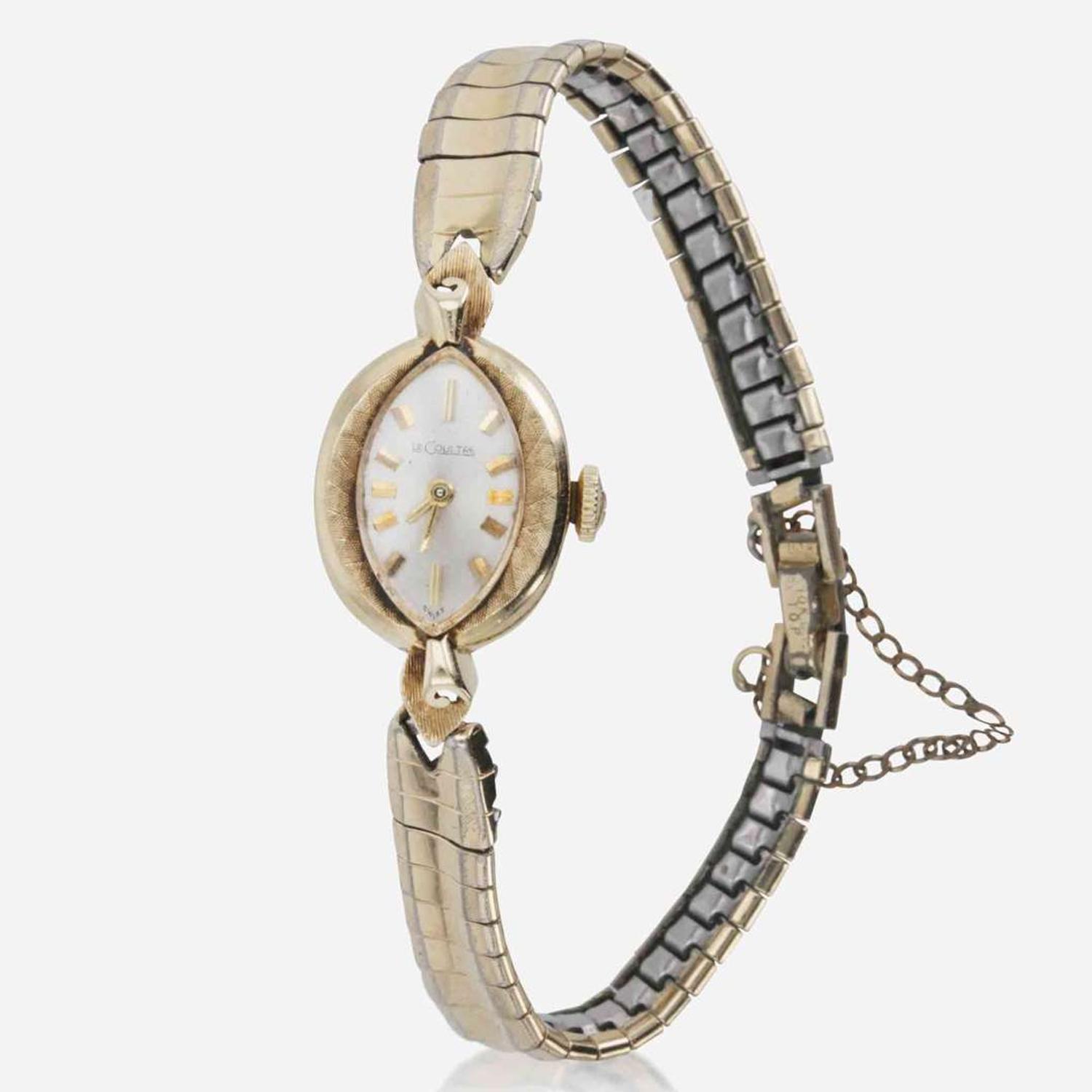 A 14K Yellow Gold Ladies Watch by Le Coultre