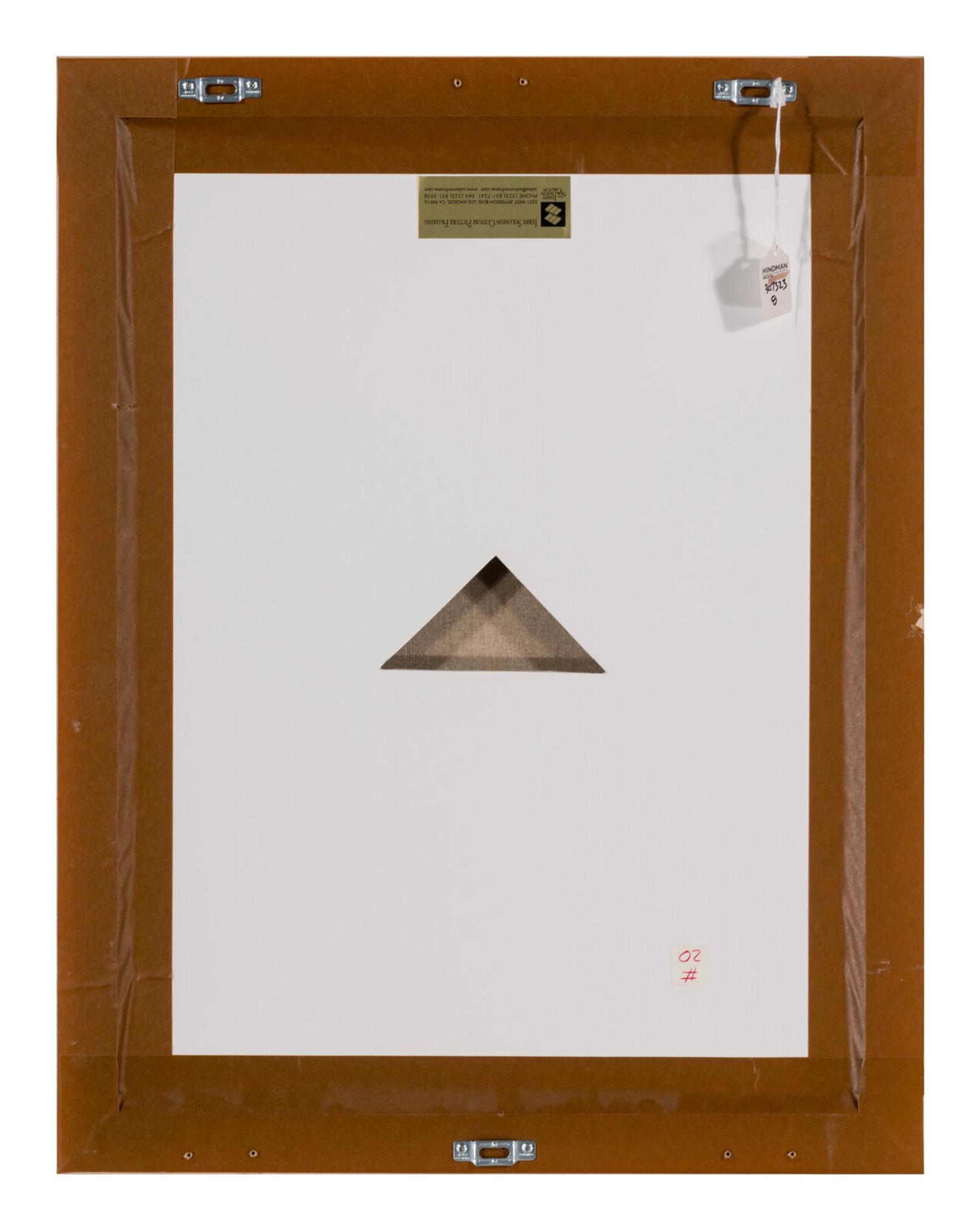 Zero Series, Version II, #4, 1990 and Man with Umbrella, 1988 (two works)